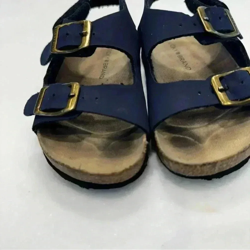 LUCKY BRAND TODDLER BLUE FOOTBED SANDALS Size 8
